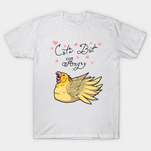 Cute But Angry (Yellow and grey tiel) T-Shirt